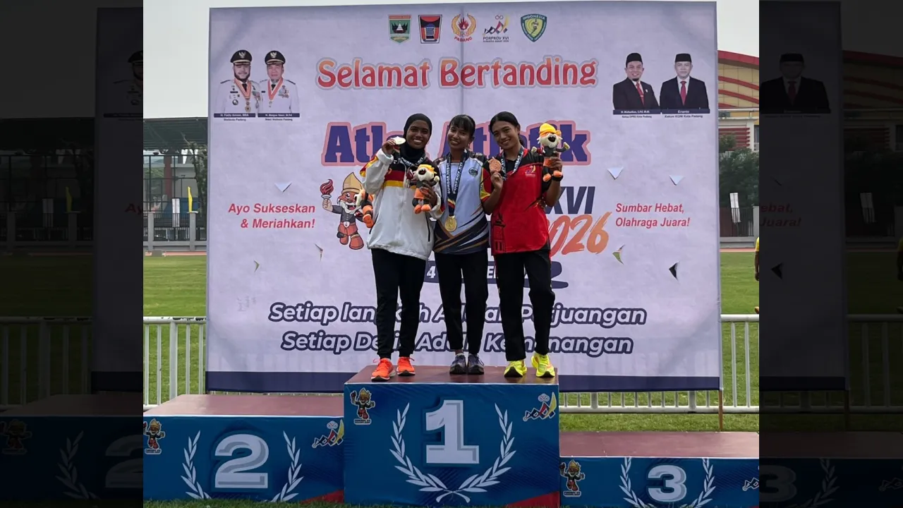 Kota Padang Pimpin Klasemen Atletik Porprov XVI Sumbar